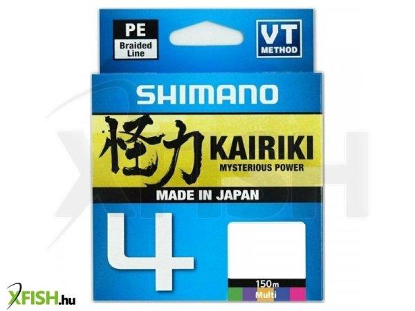 Shimano Line Kairiki 4 Fonott Zsinór Multi Color 300m 0,19mm 11,6Kg