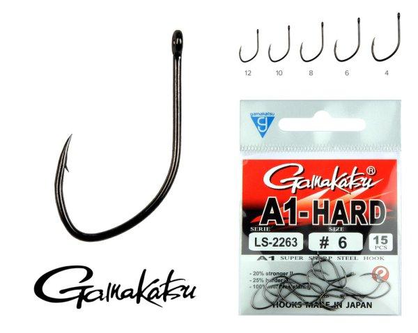 Gamakatsu A1 LS-2263NSB prémium karbonacél horog 10-es (185027-010)