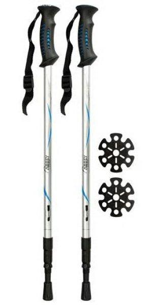 Abbey nordic walking botpár, Denver-135, ezüst-kék