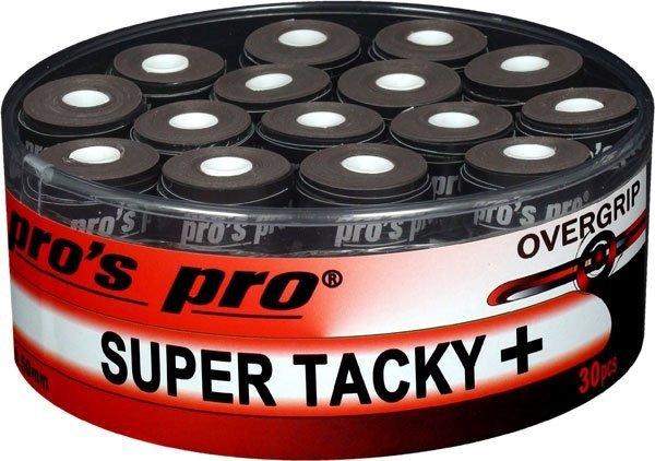 Pro's Pro Super Tacky Plus fedőgrip 30 db, fekete