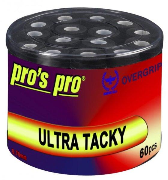 Pro's Pro Ultra Tacky fedőgrip 60 db, fekete