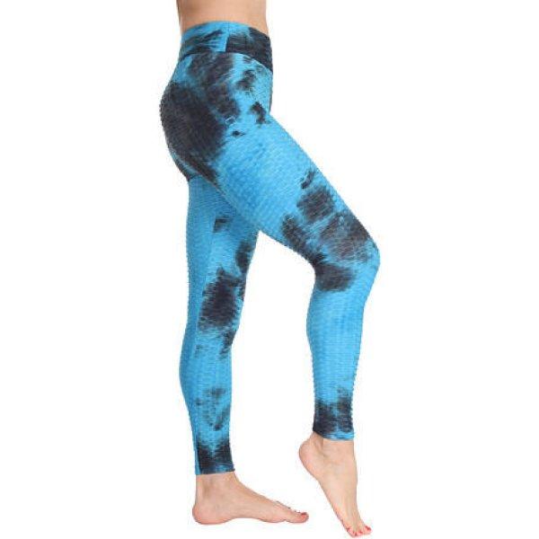 Jóga Színű sportleggings kék ruházat L-es méret