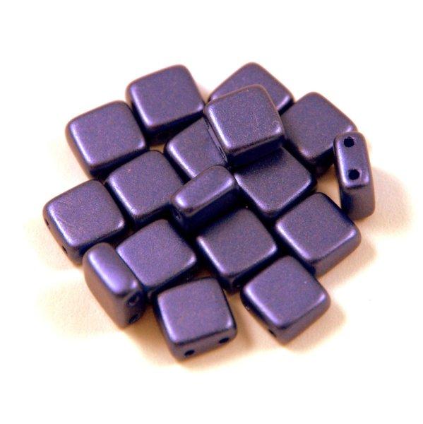 Tile gyöngy - pastel indigo - 6x6mm