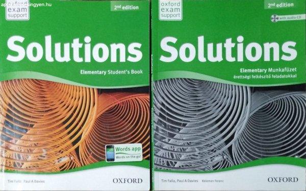 Solutions (Second Edition) - Elementary Student's Book + Munkafüzet
érettségi felkészítő feladatokkal (2 kötet) - Tim Falla - Paul A Davies