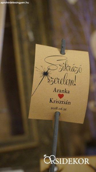 Csillagszóró kísérőkártyával (28cm)