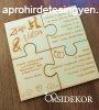 Puzzle meghv, gravrozott modern mintval