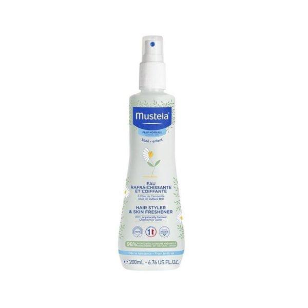 Mustela Frissítő víz hajra és testre (Hair Styler & Skin Refreshener) 200 ml