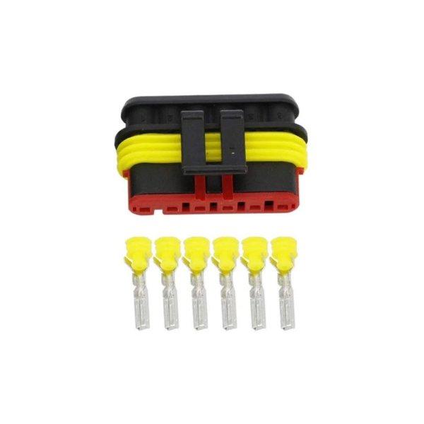 CSATLAKOZÓ 6 ERES KÁBELHEZ VÍZMENTES APA 1,5 MM2