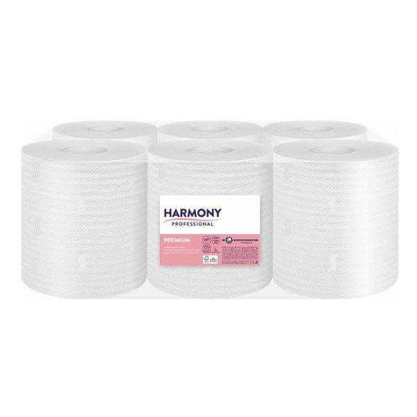 Papírtörlő, kéztörlő, 6 tekercs, 2 réteg, 521 lap, Harmony Professional
190 - KARTON