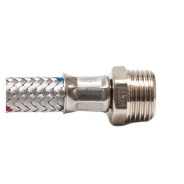 Víz flexibilis bekötőcső K-B 1/2"-1/2" 20 cm
