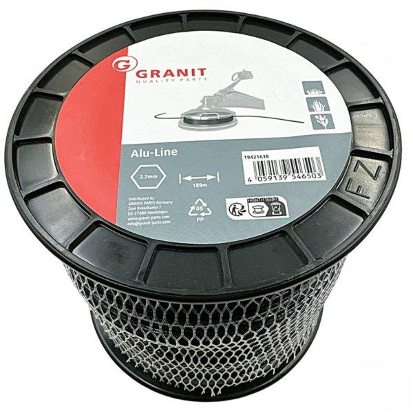 Granit® fűkasza damil Alu-Line ∅ 2.7 mm - hatszög profil ⇔ 189 méter -
19421638 - prémium minőség*