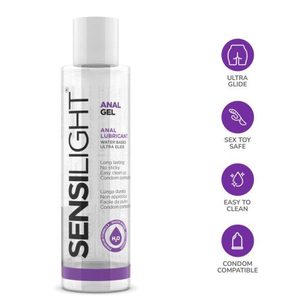 Sensilight Analgel - vízbázisú anál síkosító gél (150ml)