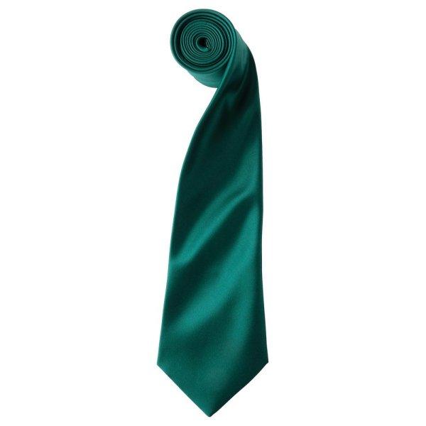 Premier Workwear Szatén nyakkendő - Palackzöld