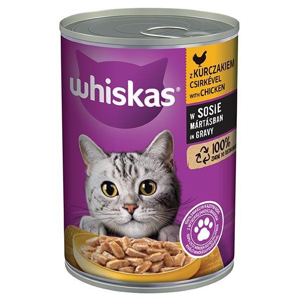 WHISKAS konzerv 400g csirkehússal /24/