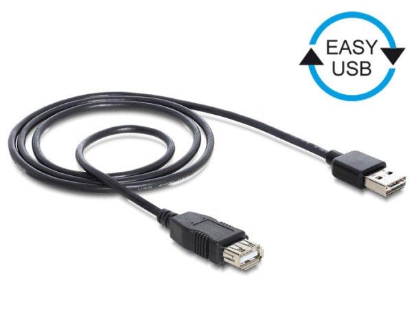 DeLock Extension cable EASY-USB 2.0 Type-A male > USB 2.0 Type-A female Black
1m