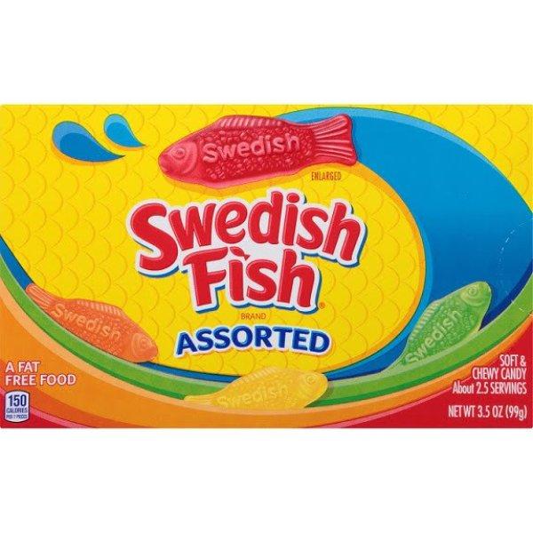 Swedish Fish Assorted hal formájú gumicukor 99g
