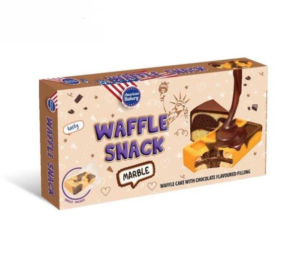 American Bakery Waffle Snack Marble csokis vaníliás gofri 135g