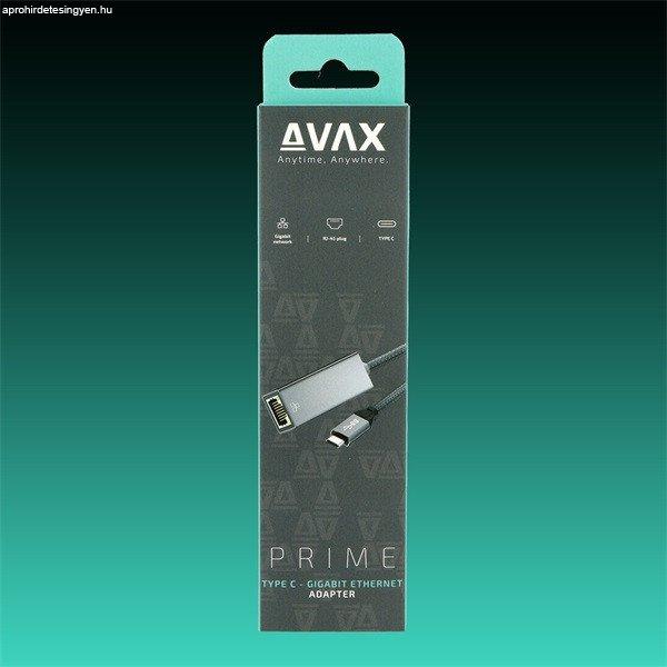 AVAX Átalakító adapter USB-C - Ethernet Gigabit port