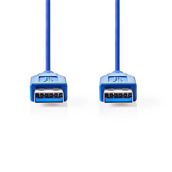 Nedis CCGP61000BU20 USB3.2 USB A dugó - USB-A dugó, 5 Gbps, 2m, (USB3.1,
USB3.0, USB2.0)