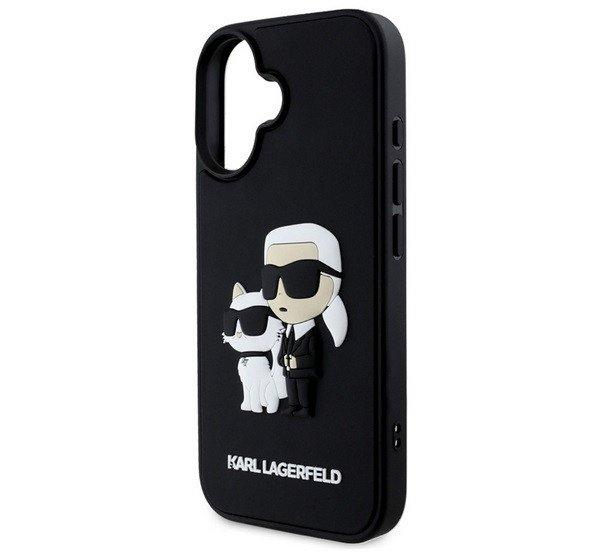 KARL LAGERFELD 3D RUBBER KARL AND CHOUPETTE szilikon telefonvédő
(ütésállóság, 3D) FEKETE Apple iPhone 16