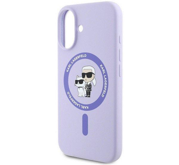 KARL LAGERFELD LIQUID SILICONE KARL AND CHOUPETTE MAGSAFE szilikon telefonvédő
(ütésállóság, MagSafe) LILA Apple iPhone 16
