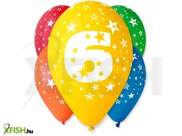 Színes számos lufi 5 darabos - 6