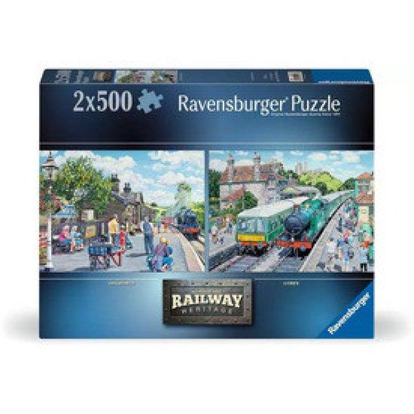 Puzzle 2x500 db - Vasút no1