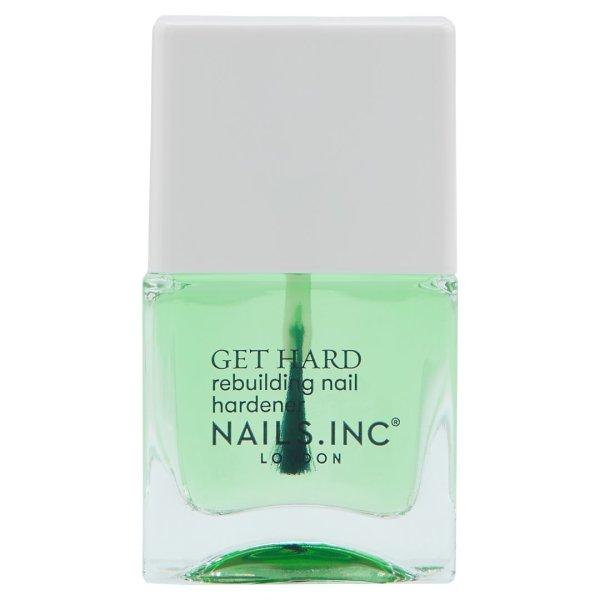 Nails.Inc Erősítő alaplakk retinollal Get Hard (Rebuilding Nail Hardener) 14
ml