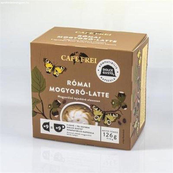 Kávékapszula, Dolce Gusto kompatibilis, 9 db, CAFE FREI "Római
mogyoró-latte"