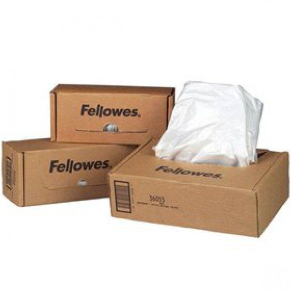 Hulladékgyűjtő zsákok iratmegsemmisítőhöz, 30-35 literes kapacitásig,
Fellowes® 100 db/csomag,