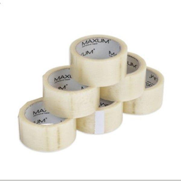 Csomagolószalag Maxum átlátszó hotmelt ragasztószalag - 48 mm széles - 66
m hosszú - 36 db/karton