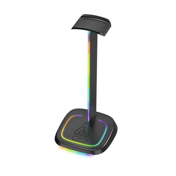 The G-Lab Fejhallgató állvány - K STAND NEON RGB H (fekete, USB-C, USB-A,
univerzális, csúszásgátló, RGB)