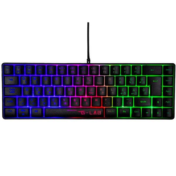 The G-Lab Gamer Billentyűzet - KEYZ HYDROGEN HU (RGB LED, TKL, USB, fekete,
magyar)