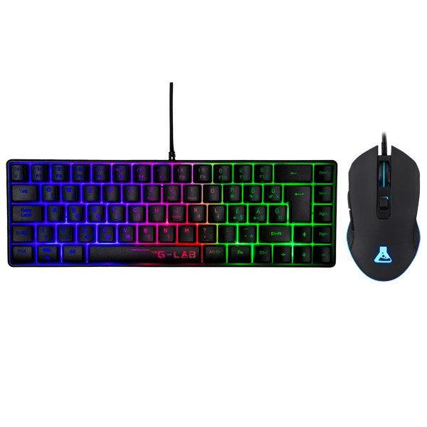 The G-Lab Gaming kit - 2 in 1 COMBO HYDROGEN B/HU (TKL billentyűzet, egér,
6200 DPI, RGB, USB-A, fekete, magyar)