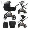 Lorelli Bianca multifunkcis babakocsi + adapter - Black