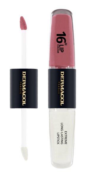 Dermacol Hosszantartó kétfázisú ajakszínező és szájfény 16H Lip Colour
(Extreme Long-Lasting Lipstick) 4 + 4 ml 33