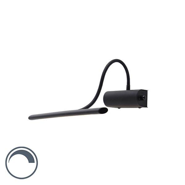 Design fali lámpa fekete 32 cm LED-del és dimmerrel - Tableau
