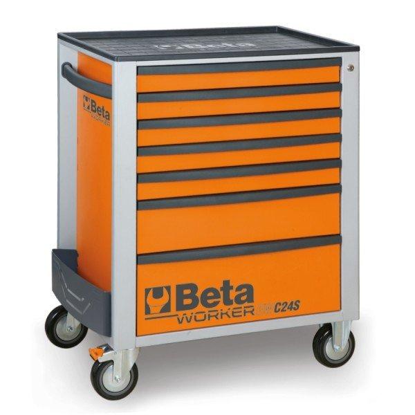 Beta C2400S7/5M 7 fiókos szerszámos kocsi 295 db-os szerszámkészlettel