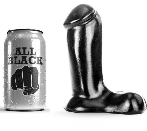 ALL BLACK – 14 cm élethű dildó