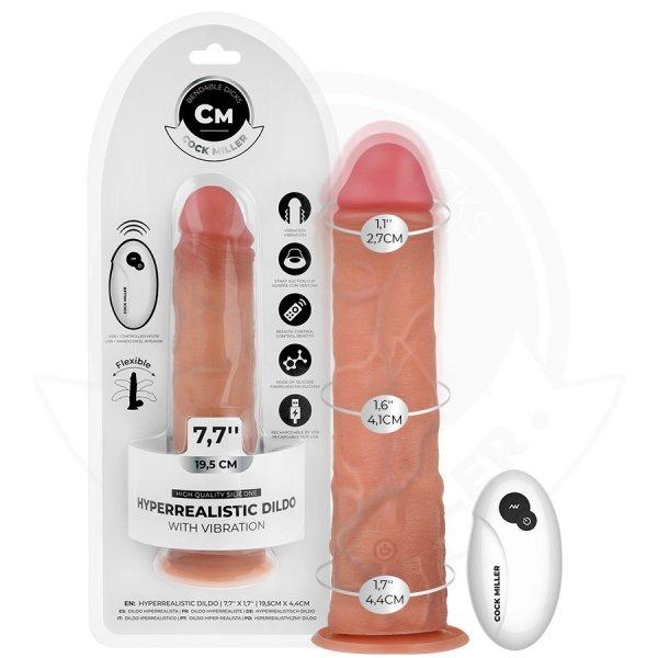 COCK MILLER – reális dildó tapadókoronggal, távirányítóval