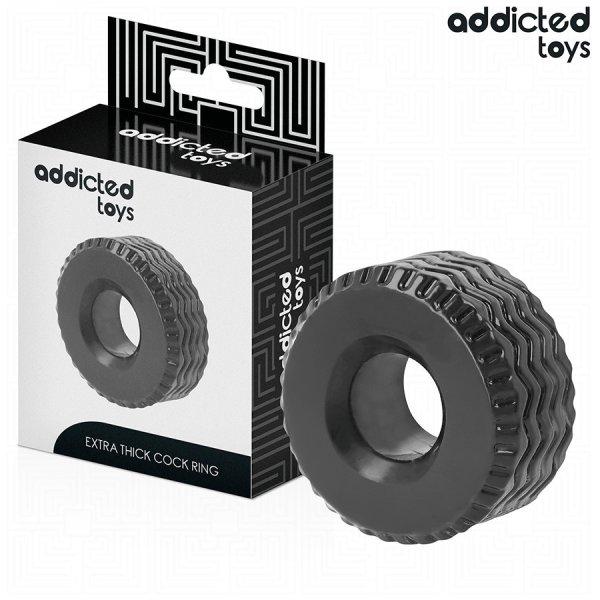 ADDICTED TOYS – extra vastag péniszgyűrű prémium élvezethez