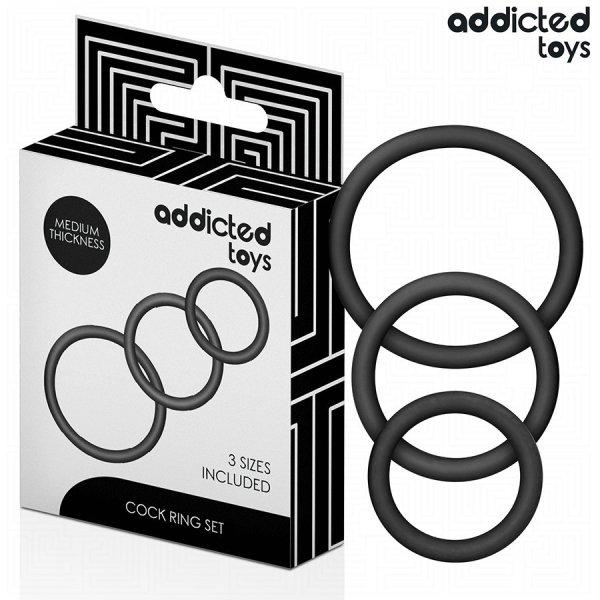 ADDICTED TOYS – prémium szilikon gyűrűk szett 2. modell