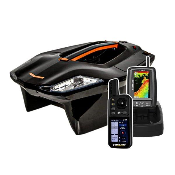 Toslon X-Boat 730 etetőhajó + XR-310 autopilot-os távvezérlő + TF 520
halradar