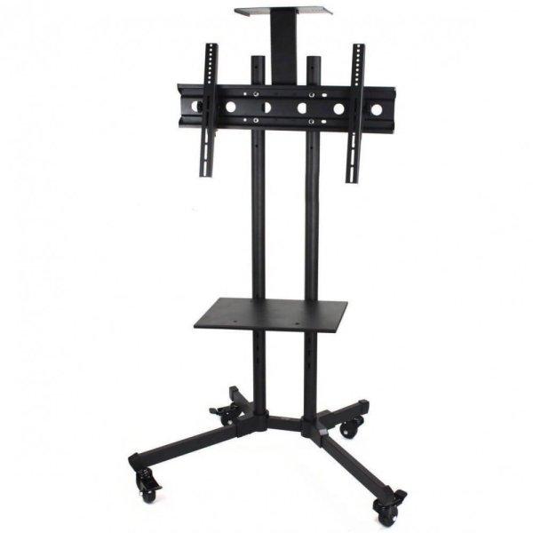 Prezentációs állvány, mobil, 2 db polc, 1 db TV konzol, fékezhető kerék,
178 x 66 cm