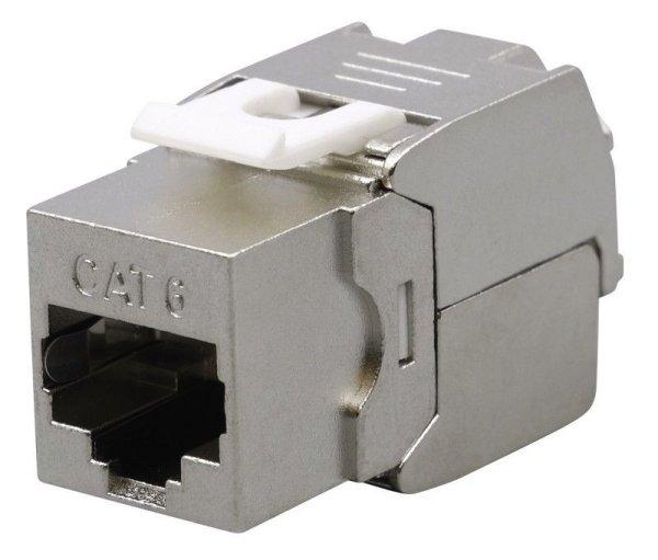 Nestron Keystone STP csatlakozó; Cat6; 180°; szerszám nélkül szerelhető