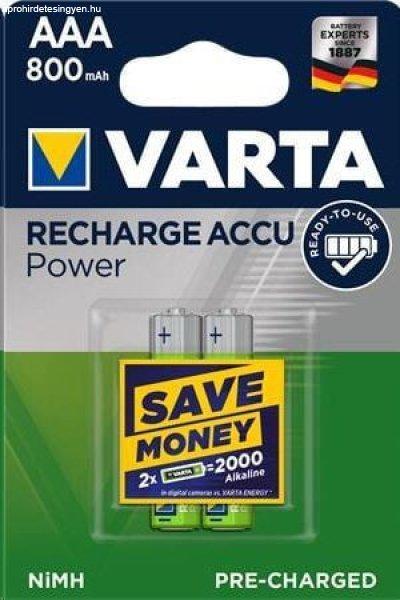 Varta Power AAA 800mAh Ni-MH akkumulátor 2db/csomag