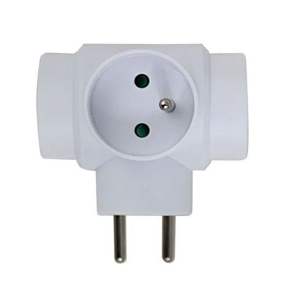 Esperanza Socket Splitter 3 Hálózati Elosztó 3DIN Fali White