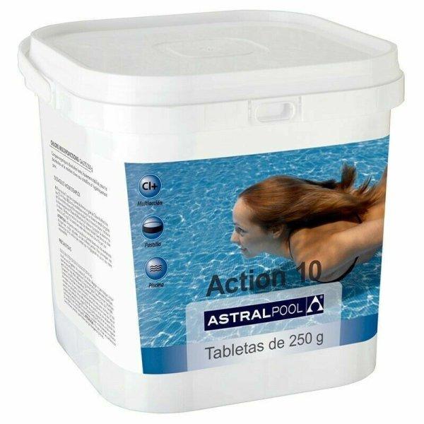Astralpool Action 10 fertőtlenítő tabletta (többfunkciós tabletta pH
csökkentővel) - 5kg