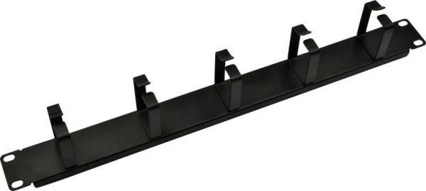 Nestron 19" kábel rendező panel; 1U; vízszintes; fém