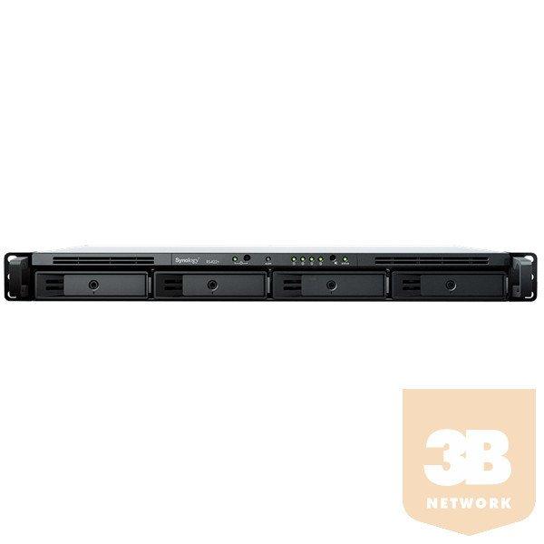 SYNOLOGY NAS 4 fiókos AMD Ryzen R1600 2x3,1GHz, 2GB DDR4 ECC, 2x1GbE, Rackes,
RS422+
